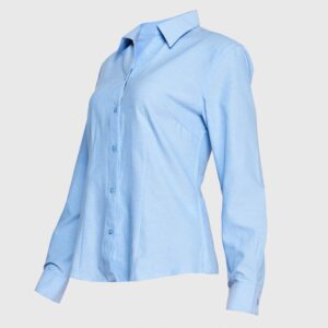 BLUSA OXFORD CUELLO V
